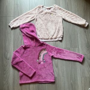 Juicy Couture Girl Faux Fur Heart Top Sweater| BCBG Girl Sherpa sz 6 &7/8